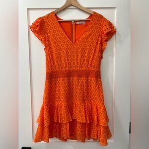 EUC Alice + Olivia Markita Ruffled Tiered Dress